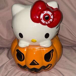 Hello Kitty Pumkin Cookie Jar